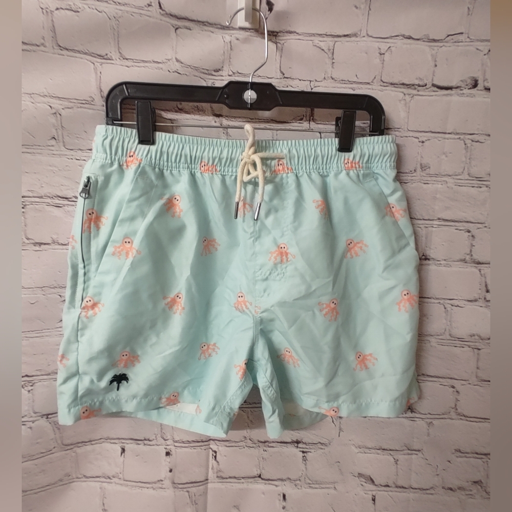 OAS Swimshort Octopus Blue Pink Swim Trunks M